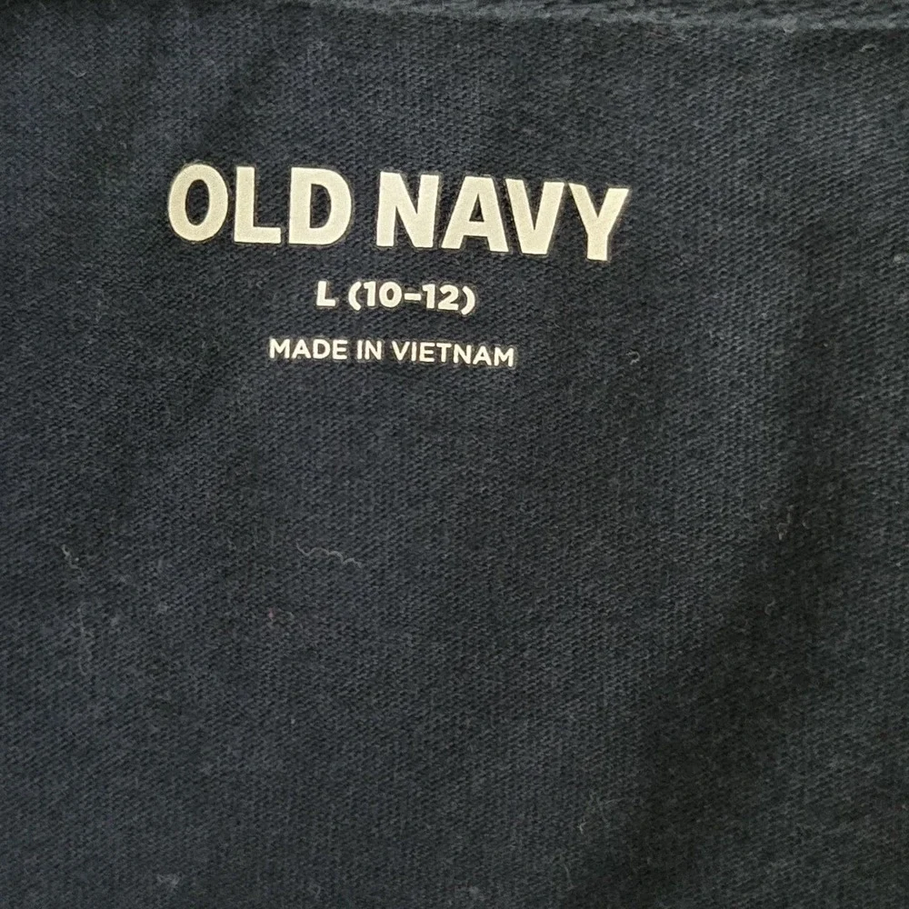 Old Navy Polo Shirt Boys L 10-12 Blue Short Sleeve Tagless Jersey Cotton Top
